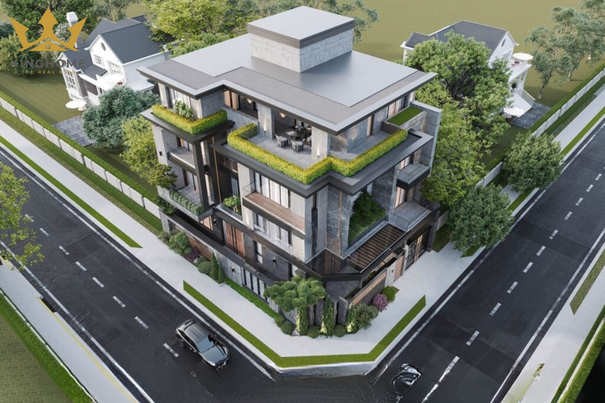 Thi công xây dựng trọn gói biệt thự hiện đại 4 tầng
