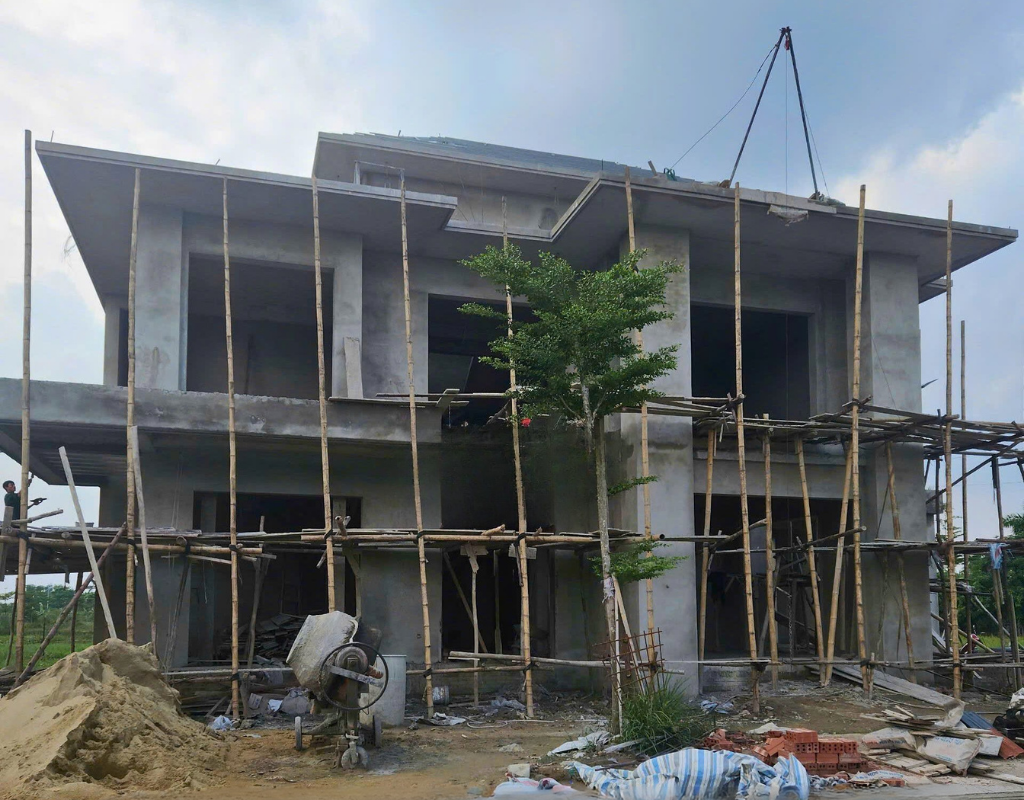 Thi công xây dựng biệt thự hiện đại 3 tầng