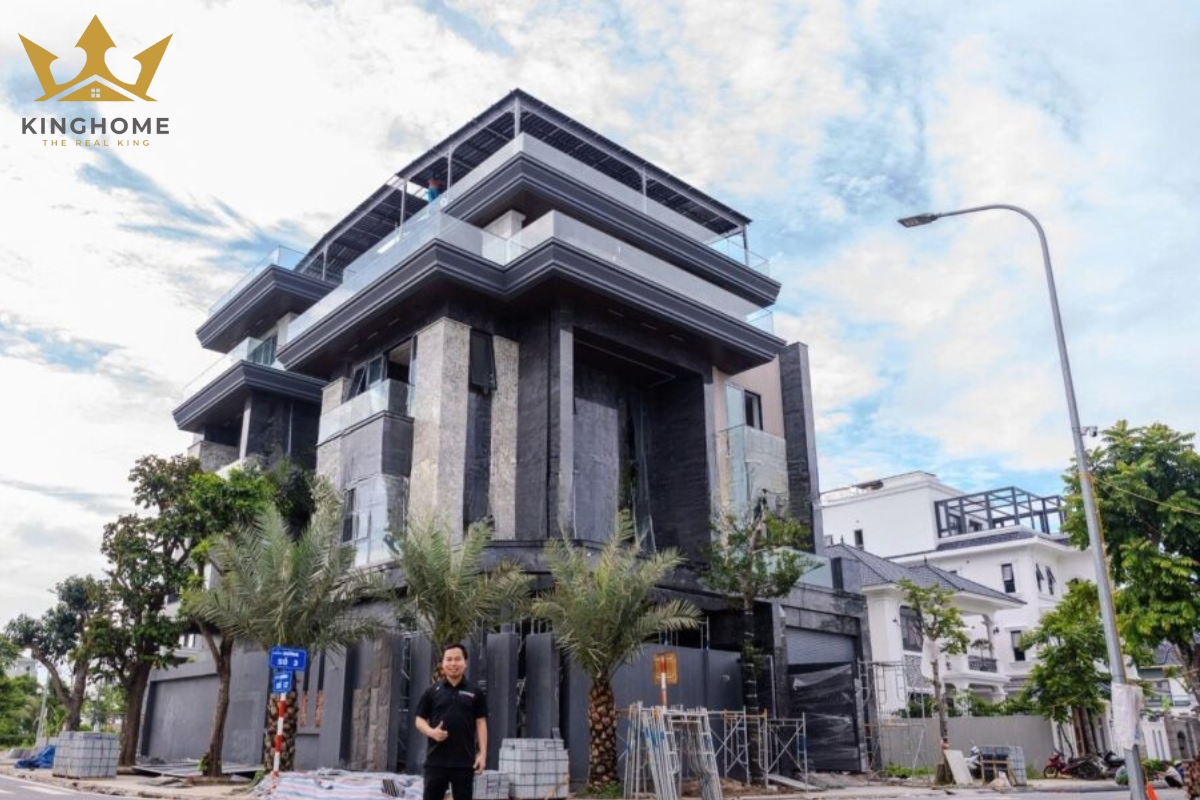 Thi công xây dựng trọn gói biệt thự hiện đại 4 tầng