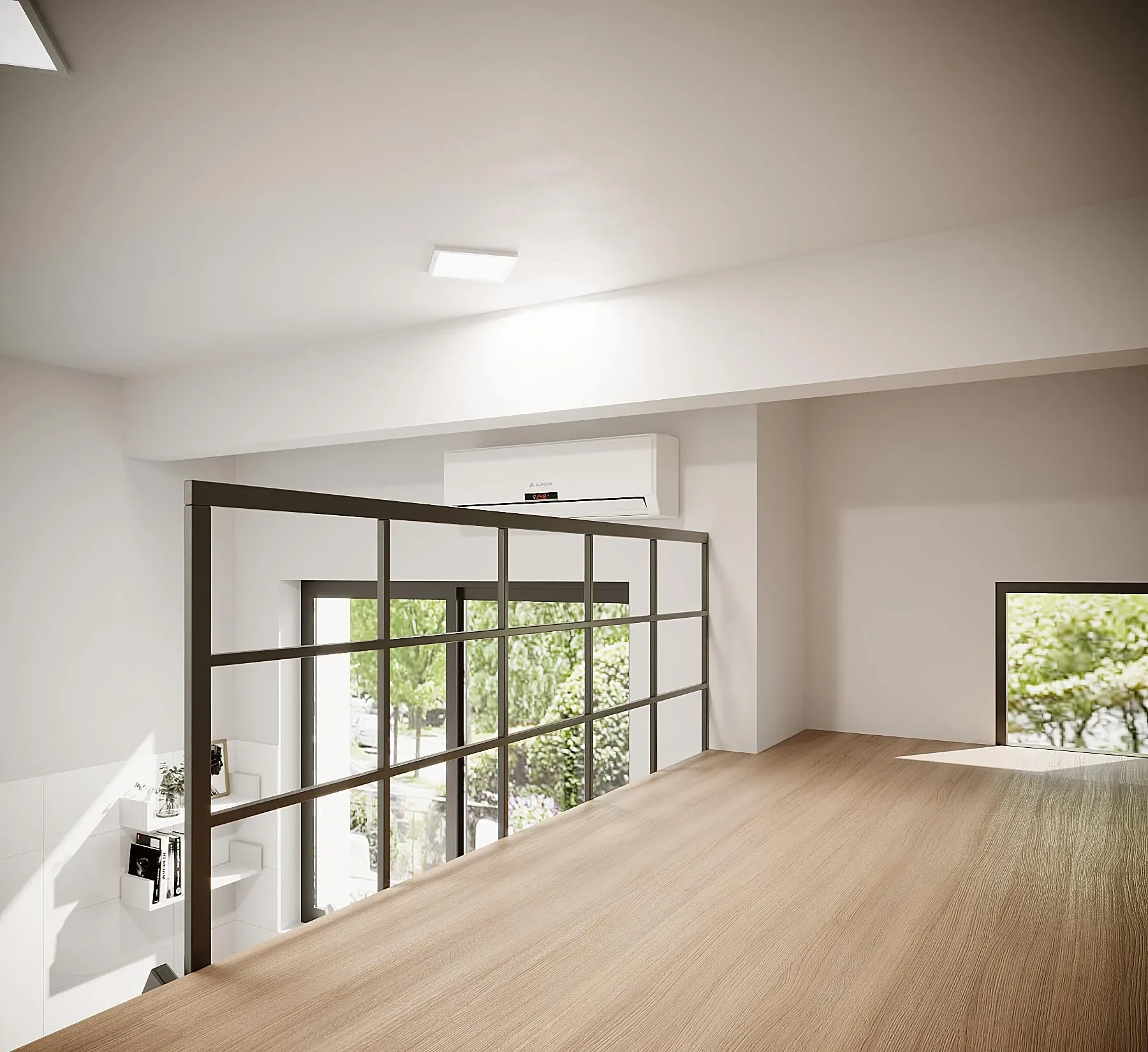 Hệ cửa kính lớn là nguồn lấy sáng tối ưu cho không gian sáng – thoáng, tránh biệc bí bách, ngột ngạt trong không gian các nhà trọ cho thuê