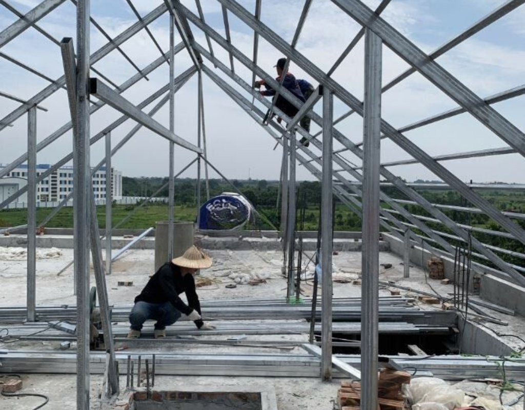 Thi công xây dựng biệt thự tân cổ điển 3 tầng mái nhật