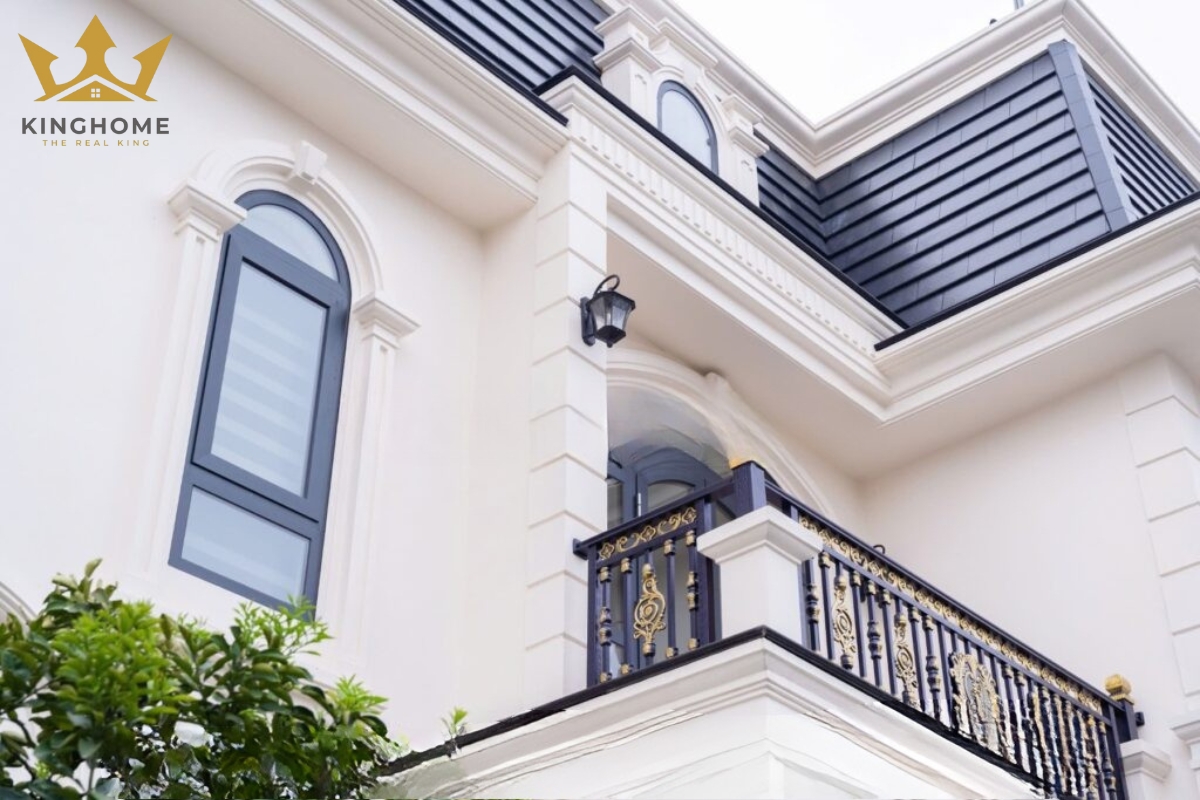 Thiết kế thi công xây dựng biệt thự tân cổ điển mái mansard