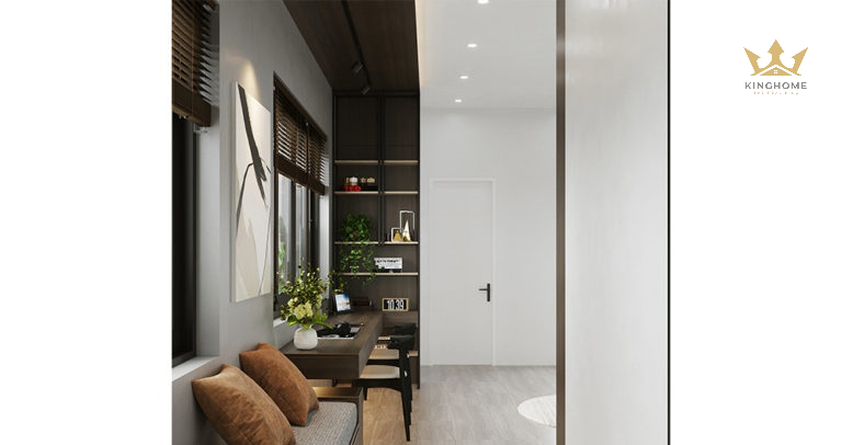 Bàn làm việc kế bên cửa sổ