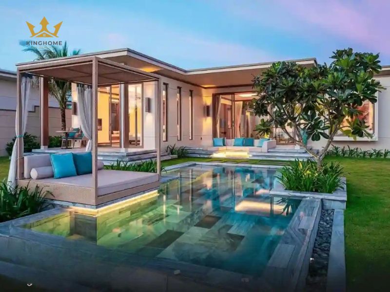 Mẫu thiết kế biệt thự nhà vườn kiểu resort nghỉ dưỡng