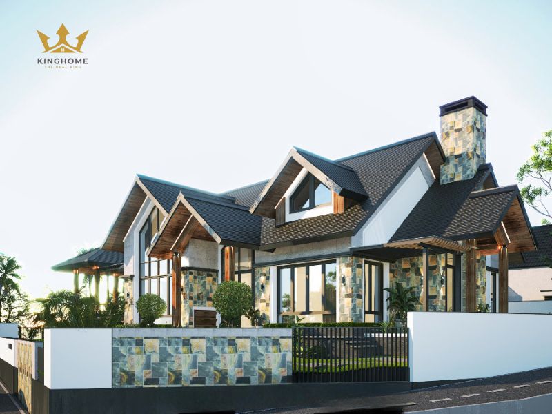 Công năng biệt thự 1 tầng mái Thái theo hơi hướng hiện đại, liền mạch 13