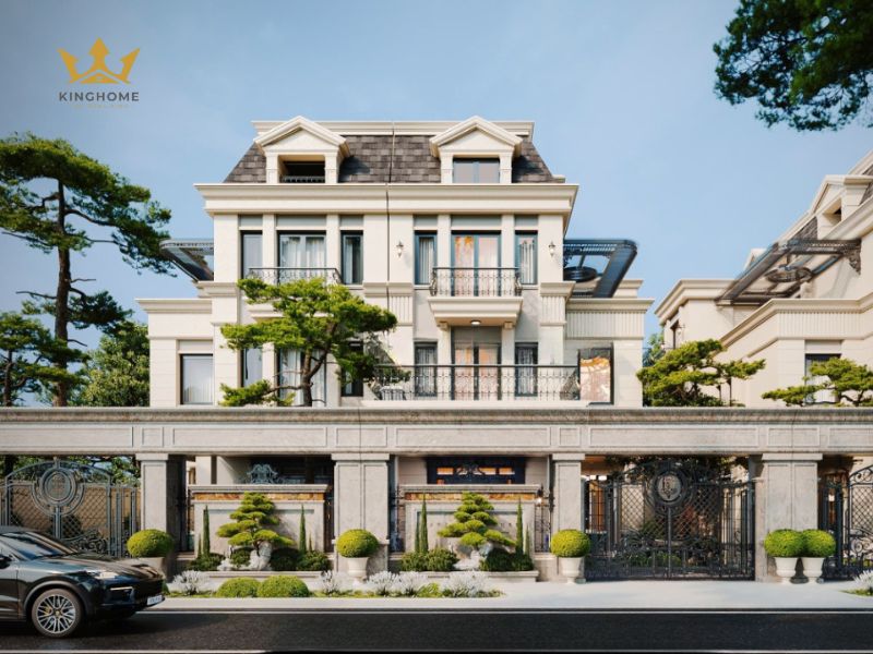Biệt thự song lập theo phong cách tân cổ điển trang nhã