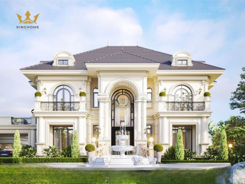 Mẫu biệt thự 2 tầng tân cổ điển trang nhã