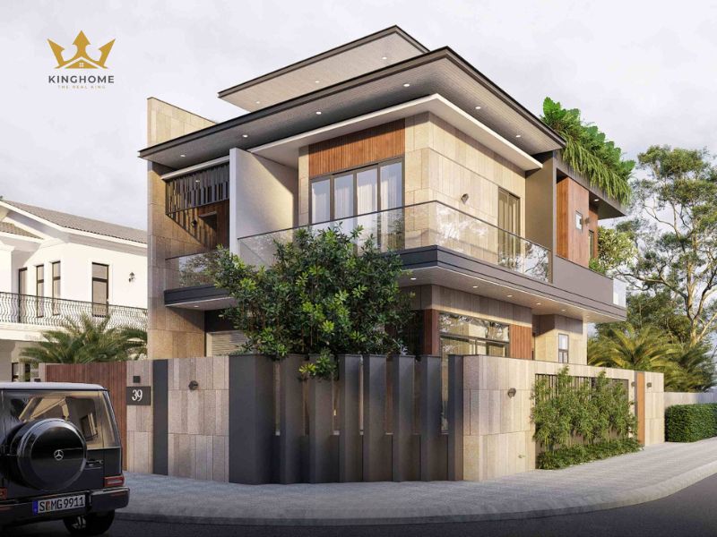 Mẫu villa sân vườn hiện đại được nhiều gia đình trẻ ưa chuộng