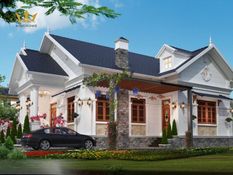 Căn biệt thự 1 tầng 3 phòng ngủ mái Thái sang trọng ấn tượng 7