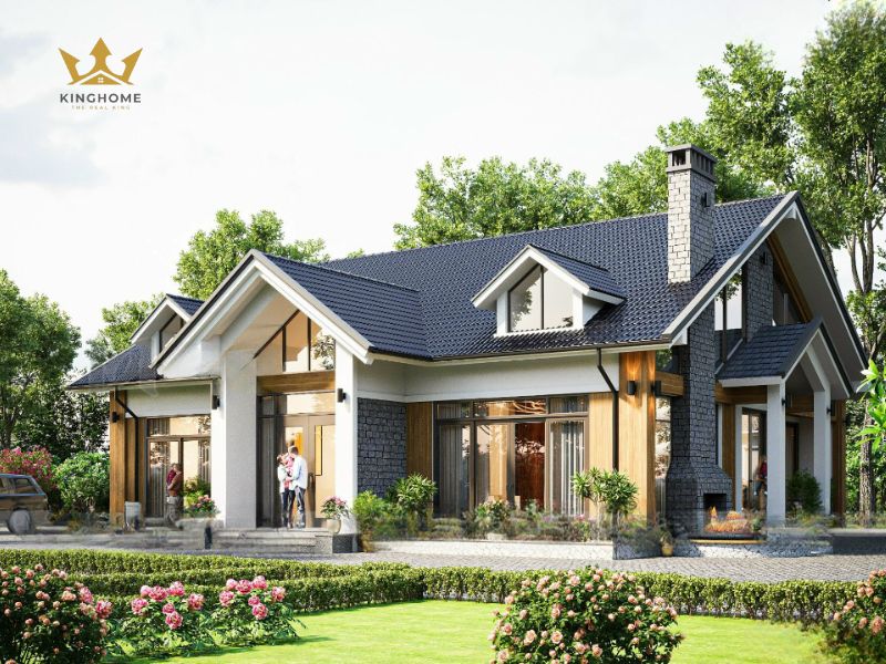 Đặc trưng biệt thự 1 tầng mái thái diện tích lớn 1