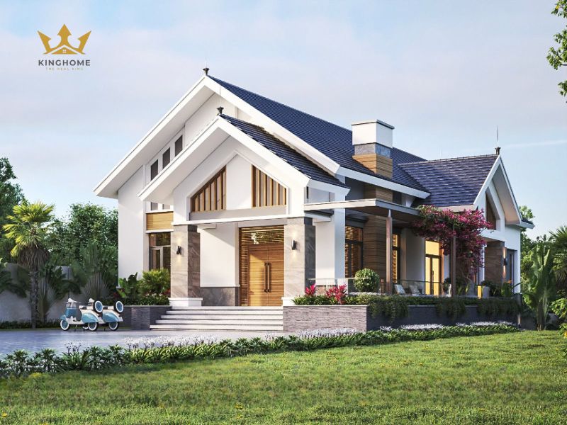 Thiết kế biệt thự mái thái 1 tầng 150 - 180m2 7