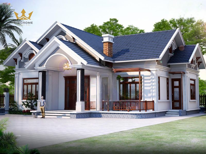 Mẫu biệt thự mái thái 1 tầng 200m2 8