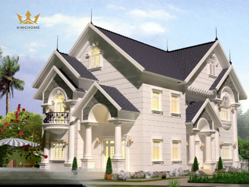 Mẫu nhà biệt thự mái Thái tân cổ điển sang trọng