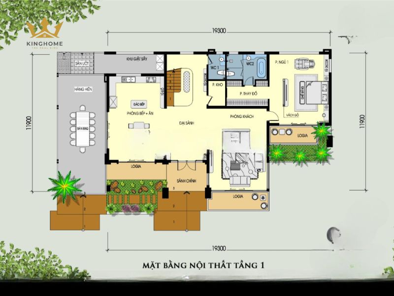 Mẫu villa sân vườn hiện đại được nhiều gia đình trẻ ưa chuộng