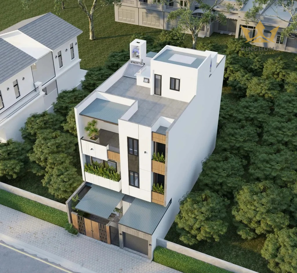 Điểm đặc biêt ở công trình là đội ngũ KING HOME đã thiết kế hai không gian nhà ở và cho thuê tách bạch hoàn toàn và có lối đi riêng, để đảm bảo sự riêng tư cho cả gia chủ lẫn người thuê phòng.