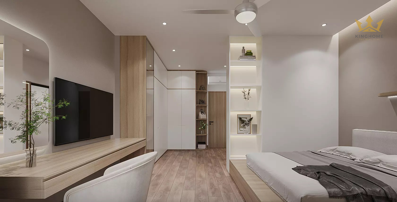 Không chỉ tạo ra vẻ đẹp tinh tế và thanh lịch, với phong cách tối giản, ngôi nhà Q’s House còn thể hiện sự sạch sẽ và gọn gàng. 