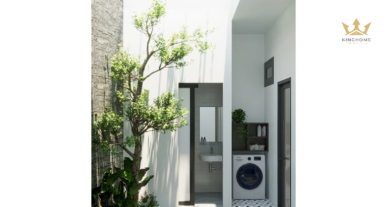 Khu vực giặt phơi của B’s House