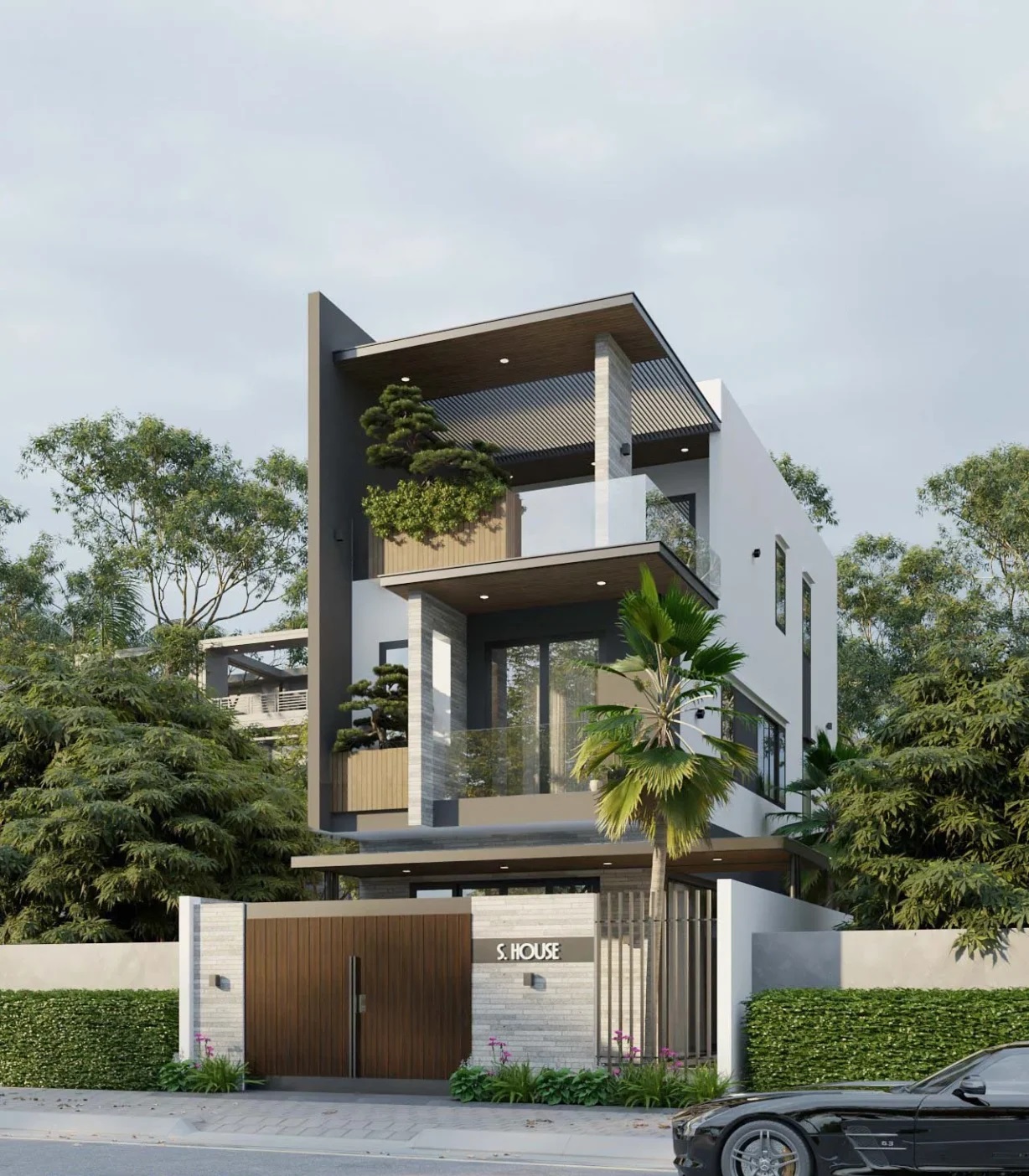 Nhà phố 3 tầng hiện đại, mang giá trị “không lỗi thời”