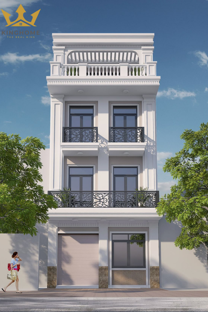 Mẫu nhà 3 tầng 1 tum thông thoáng và rộng rãi 