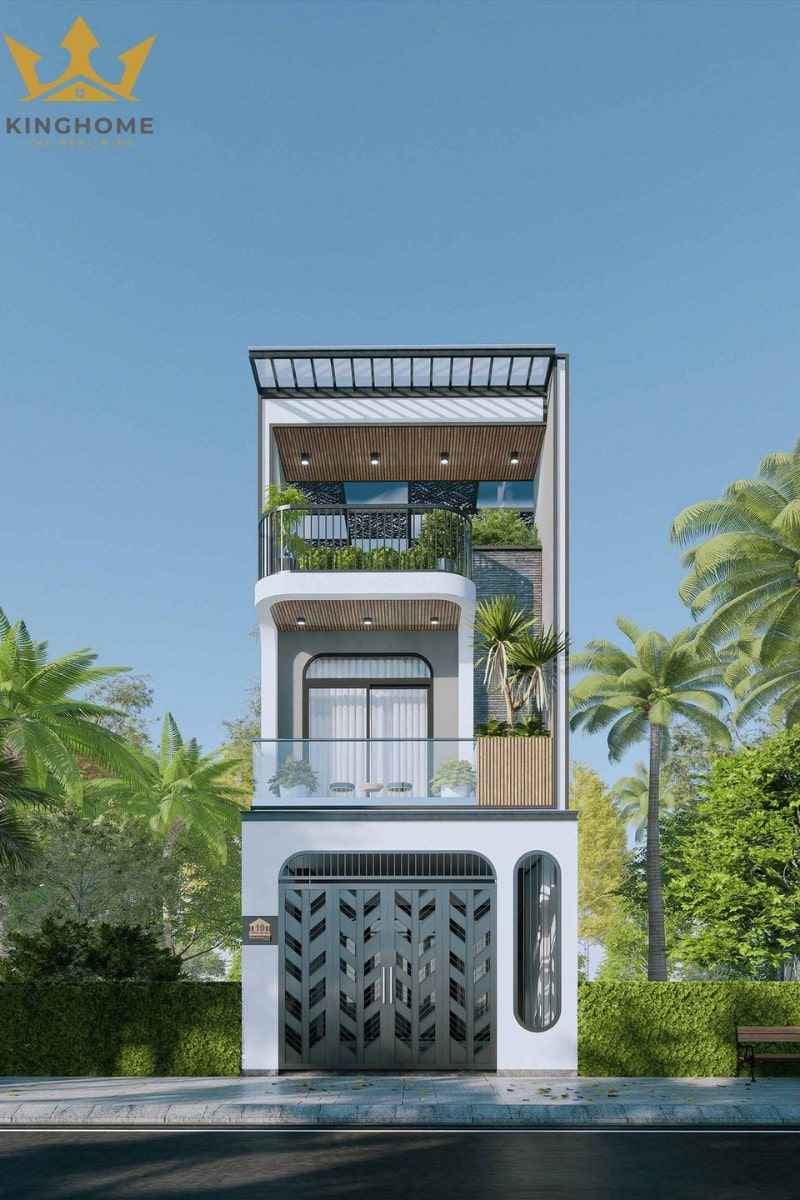 Mẫu nhà phố 3 tầng thiết kế hiện đại, sang trọng