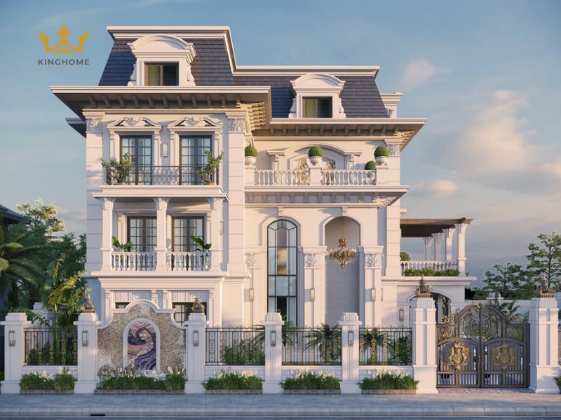 Mẫu biệt thự nhà vườn 3 tầng to lớn và bề thế