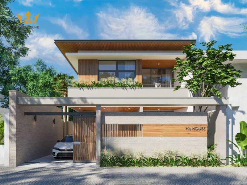 Mẫu thiết kế biệt thự sân vườn tối ưu diện tích trên mảnh đất 200m2