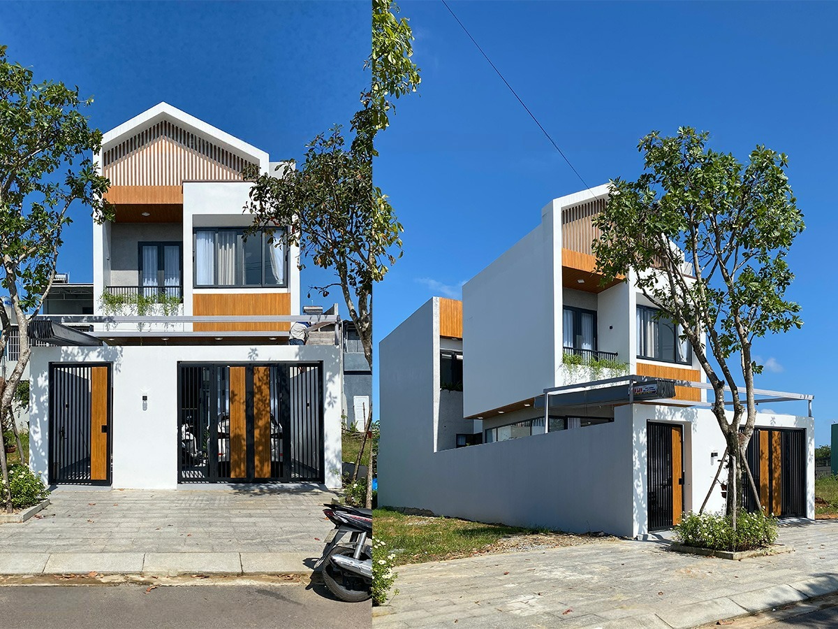 Mặt tiền giống 95% so với bản vẽ thiết kế