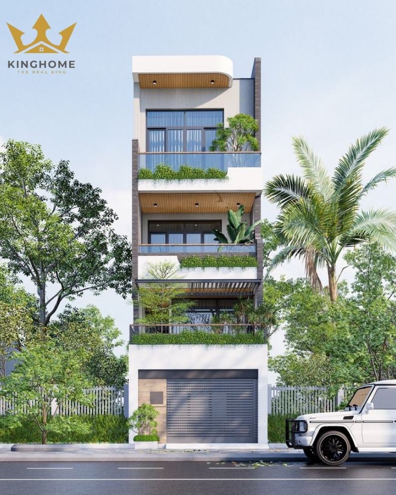 Nhà phố 4 tầng diện tích 5m × 15m