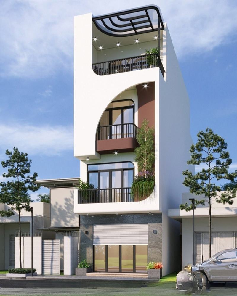 Mẫu nhà có 4 phòng ngủ rộng cho gia chủ 