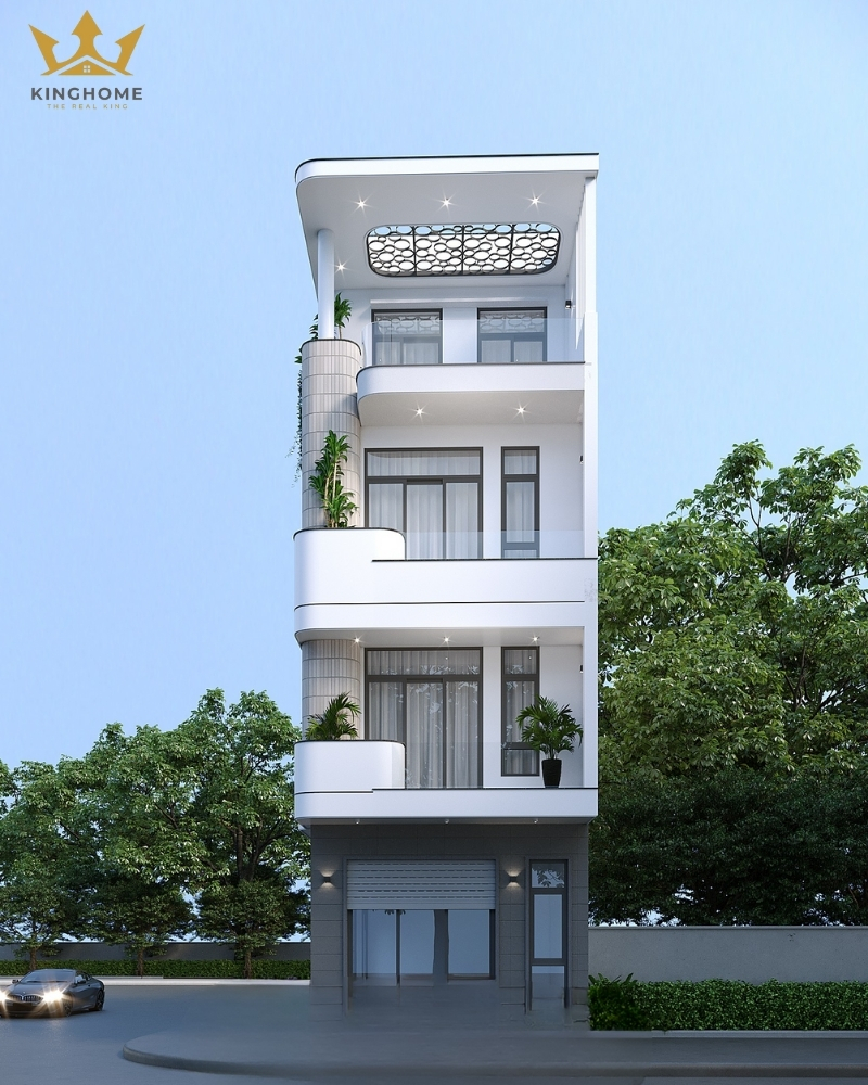 Dự án nhà 4 tầng với 2 mặt tiền đẹp