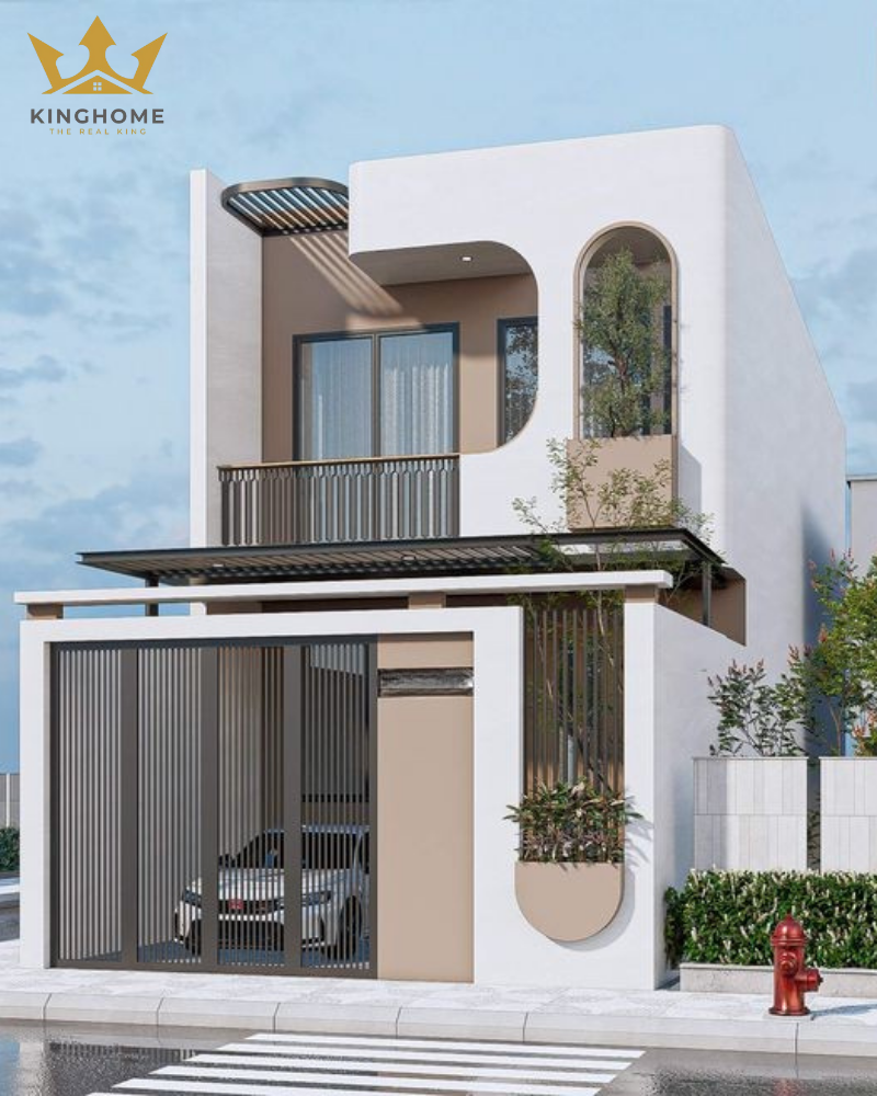 Hai mặt tiền giúp công trình nổi bật hơn 