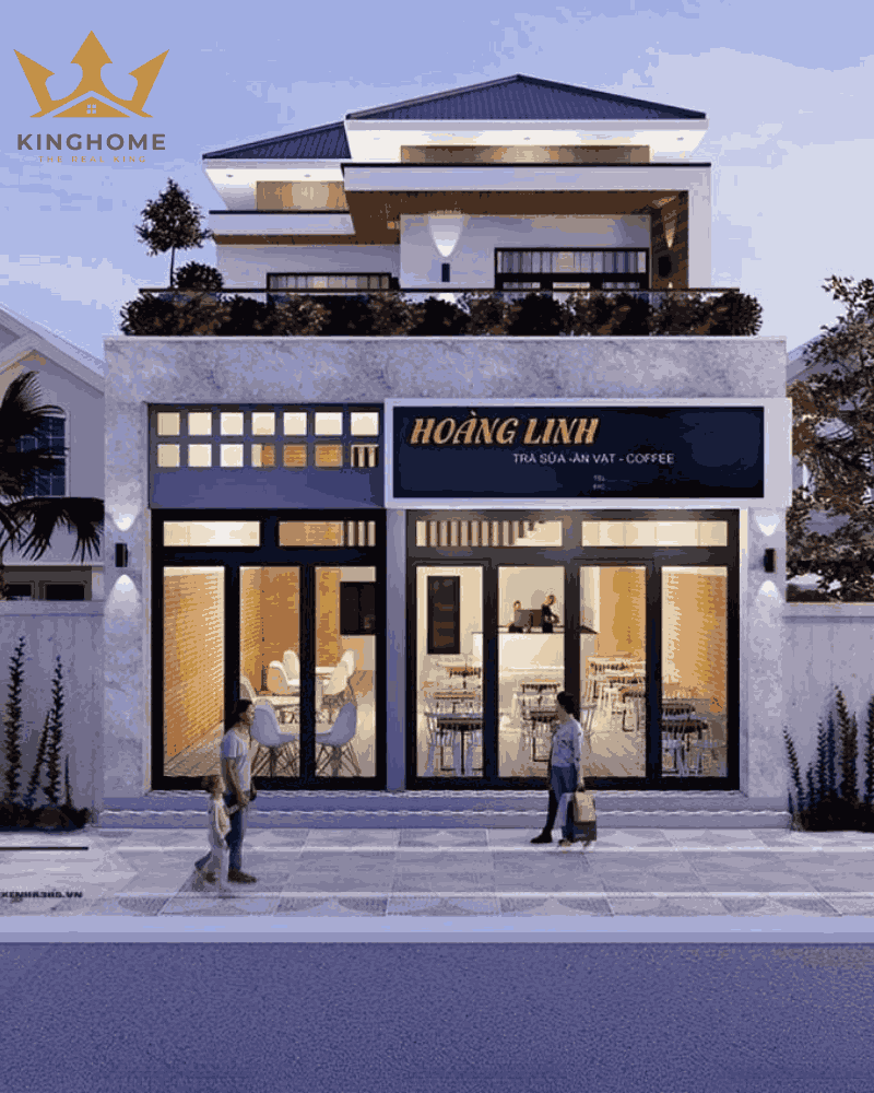 Nhà phố mặt tiền 10m kết hợp kinh doanh gác lửng cho diện tích đất nhỏ