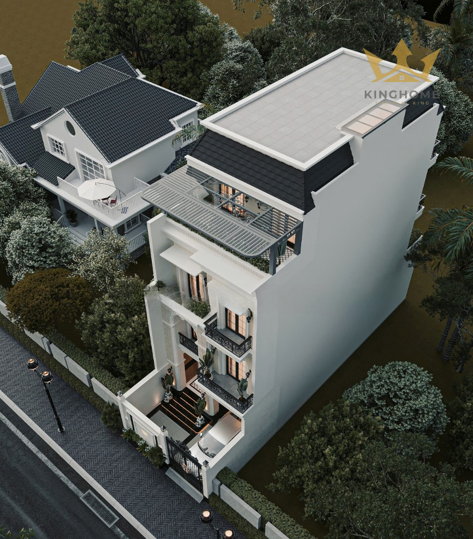 Nhà phố tân cổ điển 4 tầng