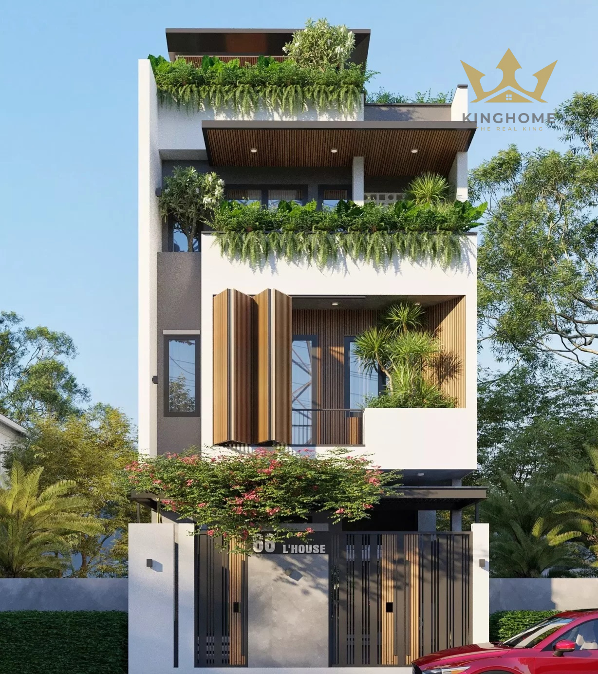 Sự hòa quyện giữa phong cách hiện đại và vẻ đẹp thiên nhiên.