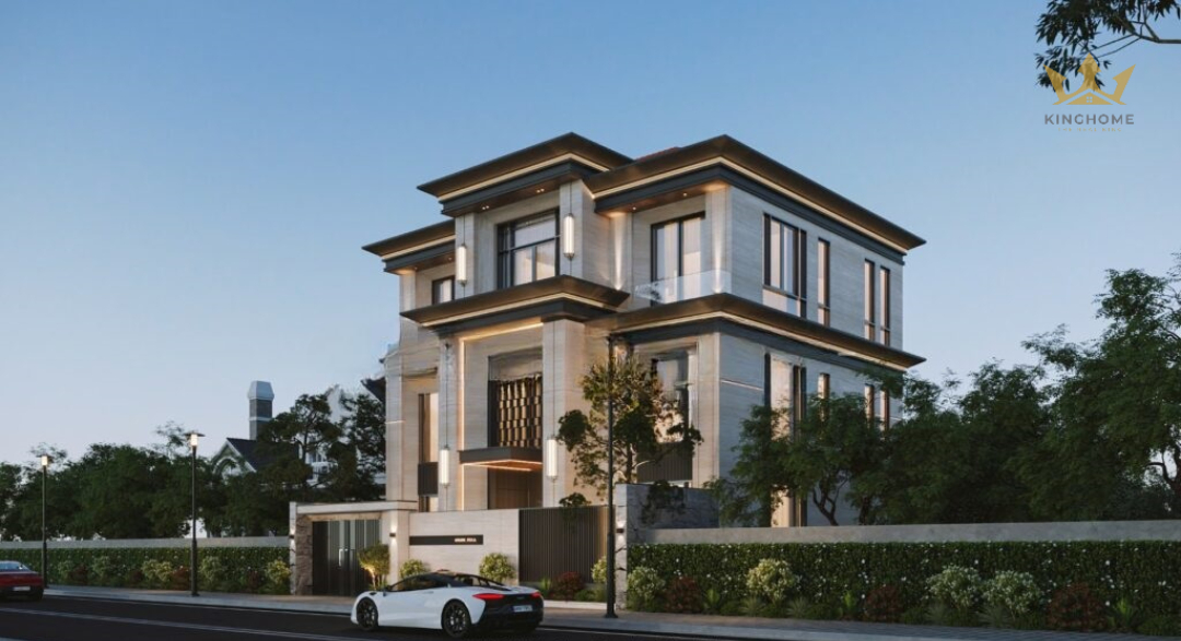 Thiết kế biệt thự hiện đại 3 tầng
