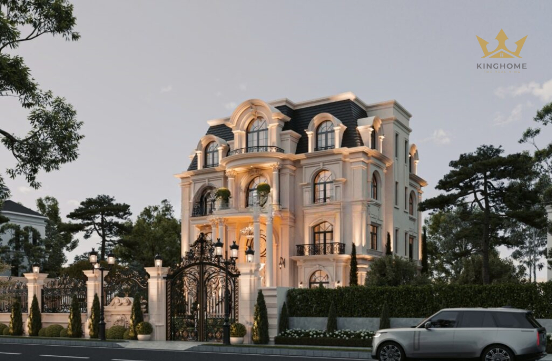 Thiết kế biệt thự tân cổ điển mái mansard