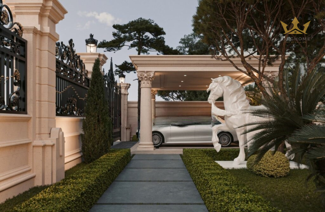 Thiết kế biệt thự tân cổ điển mái mansard