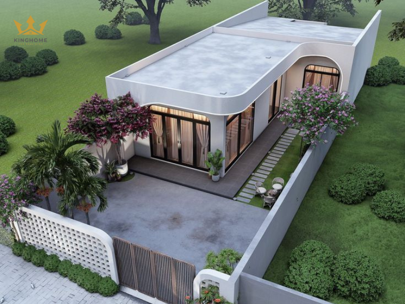 Thiết kế nhà phố 1 tầng 5x20m