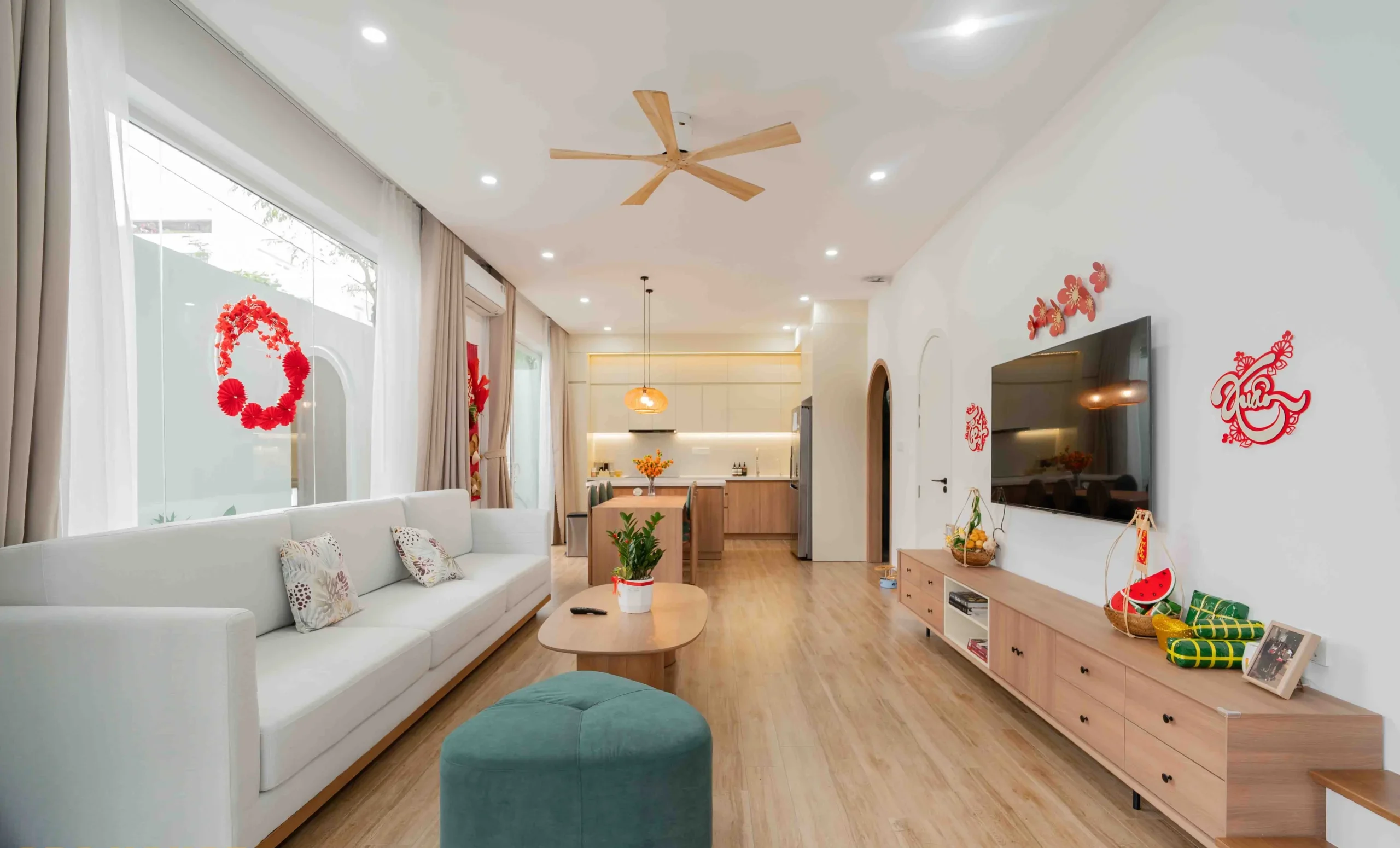 T’s House được King Home thiết kế – thi công trọn gói, từ ngoại thất đến nội thất đều được hoàn thiện chỉn chu.