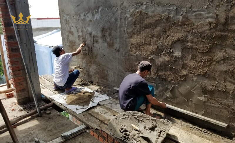 Đơn giá thi công xây - trát tường tính theo diện tích