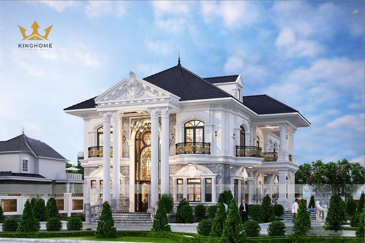 Mẫu biệt thự 2 tầng - tân cổ điển lớn