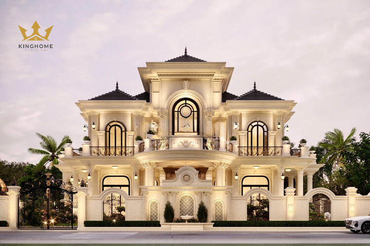 Mẫu biệt thự 2 tầng - tân cổ điển lớn