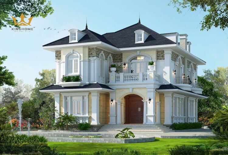 Nhà biệt thự 2 tầng mái thái được ưa chuộng từ Bắc đến Nam