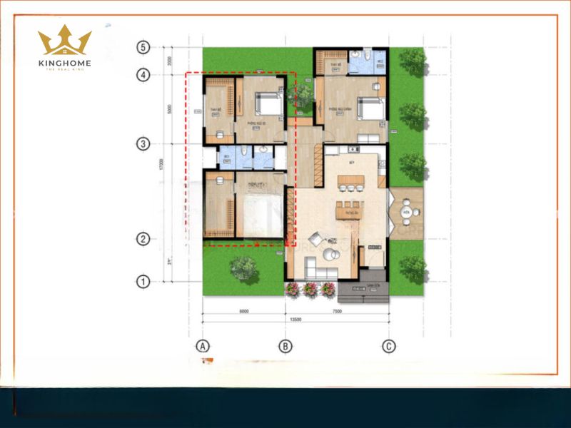 Không gian sống ngập tràn ánh sáng của biệt thự mini 1 tầng hiện đại 2