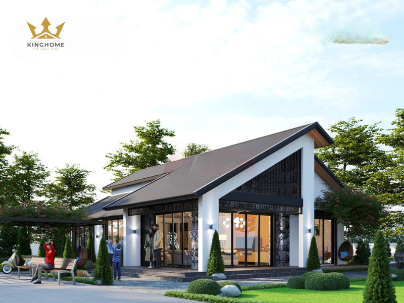 Biệt thự một tầng có thể lựa chọn nhiều phong cách thiết kế
