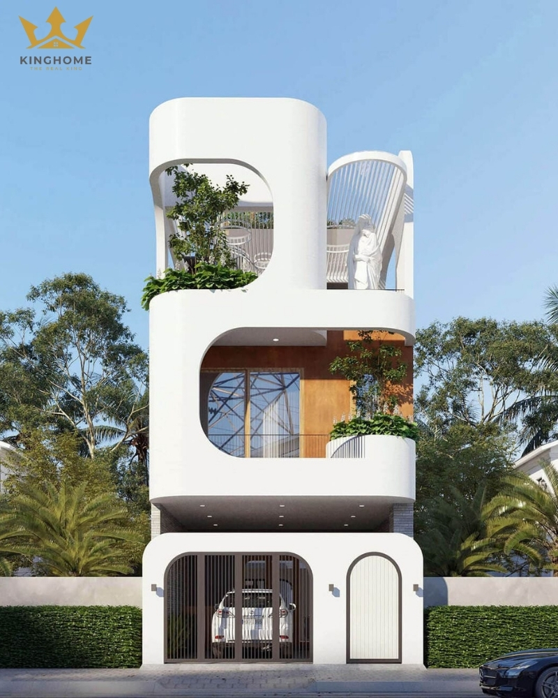 Nhà phố 2 tầng 1 tum diện tích 100m2