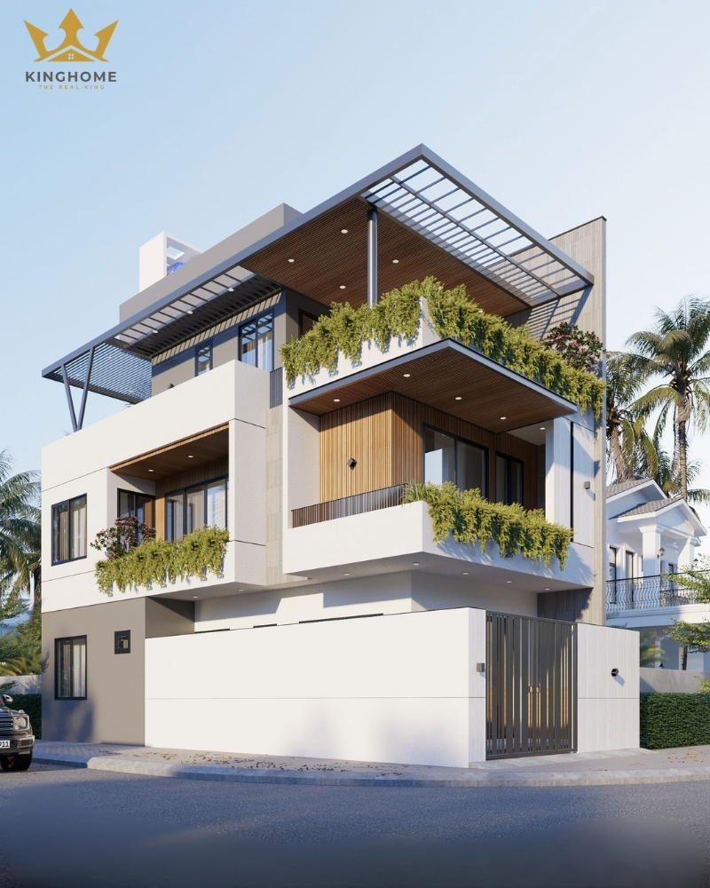 2 mặt tiền thoáng giúp công trình tăng tính thẩm mỹ