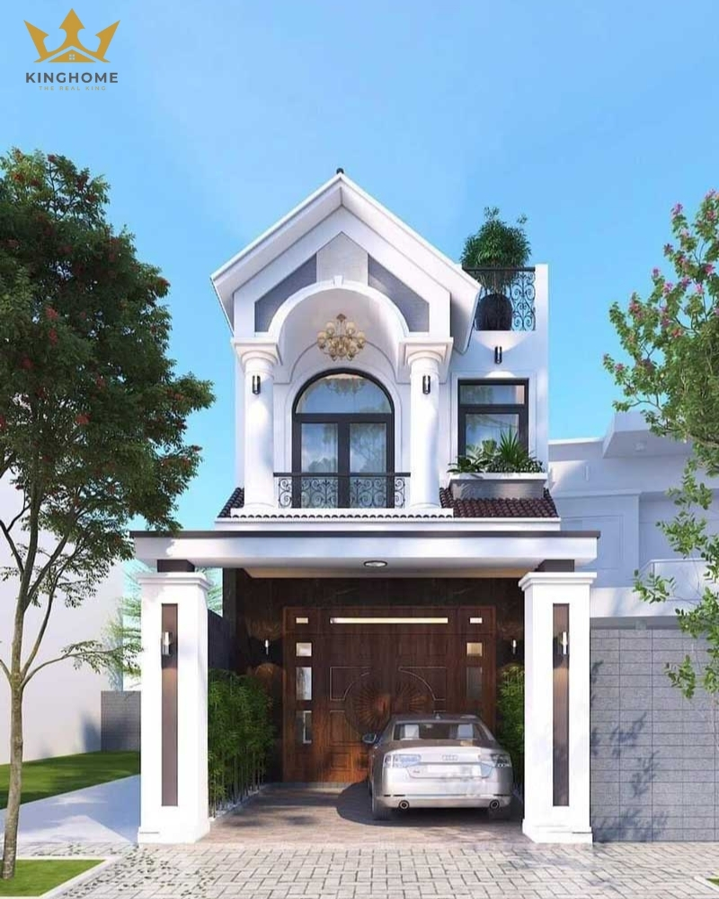 Mẫu nhà phố diện tích 5x17m 2 tầng mái Thái
