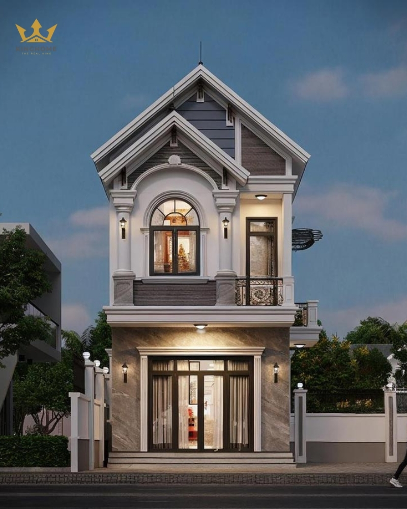 Thiết kế mặt tiền 6m rộng rãi cho gia chủ