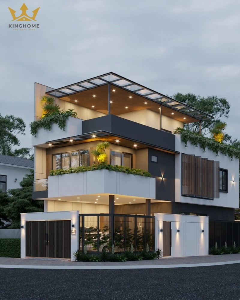 Dự án nhà 2 mặt tiền 2 tầng 1 tum của anh Long